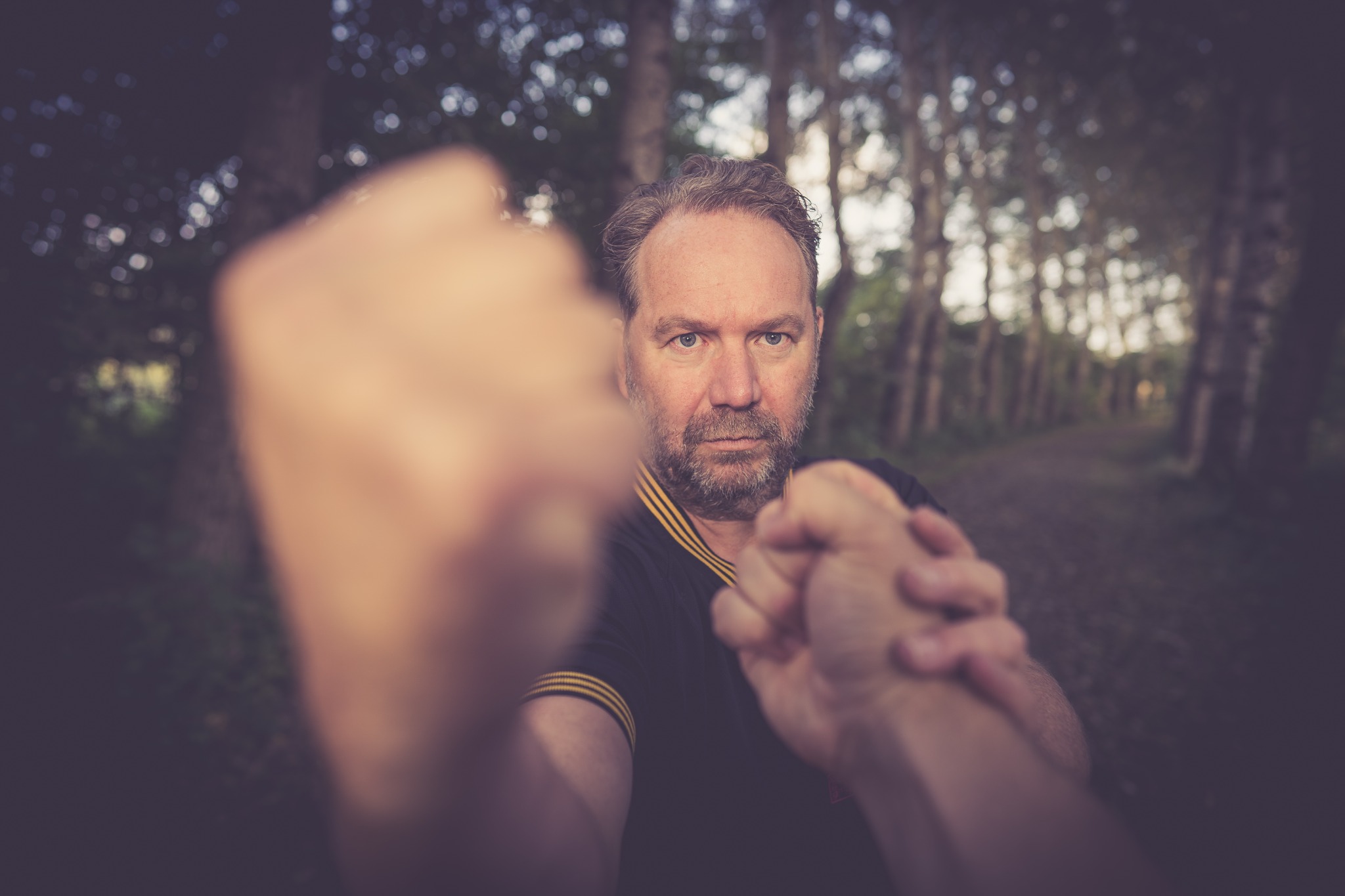 Sifu Michiel Contant tijdens Wing Chun training